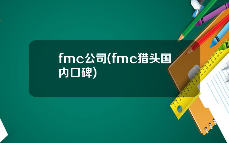 fmc公司(fmc猎头国内口碑)