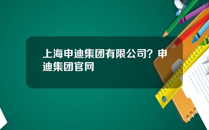 上海申迪集团有限公司？申迪集团官网