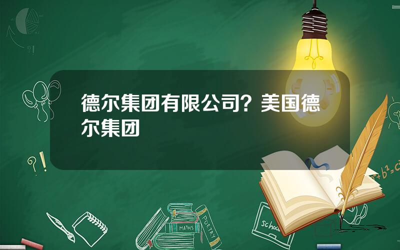 德尔集团有限公司？美国德尔集团