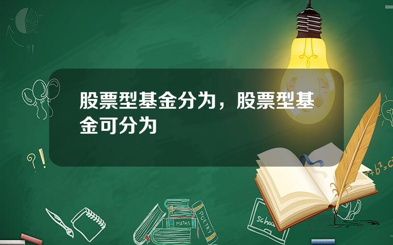 股票型基金分为，股票型基金可分为