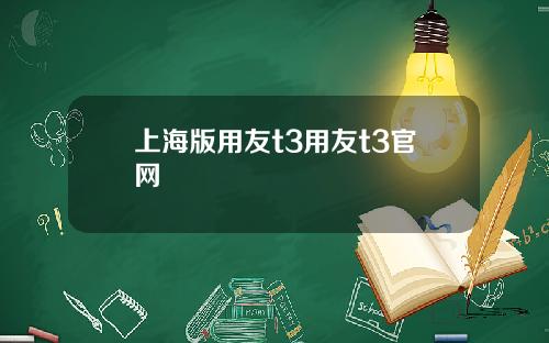 上海版用友t3用友t3官网