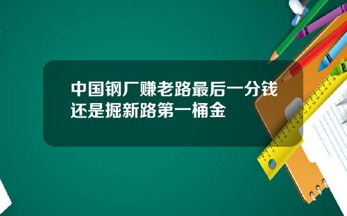 中国钢厂赚老路最后一分钱还是掘新路第一桶金