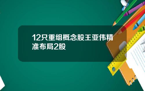 12只重组概念股王亚伟精准布局2股