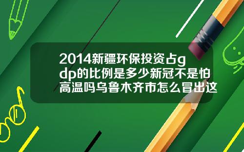 2014新疆环保投资占gdp的比例是多少新冠不是怕高温吗乌鲁木齐市怎么冒出这么多确诊【最新】